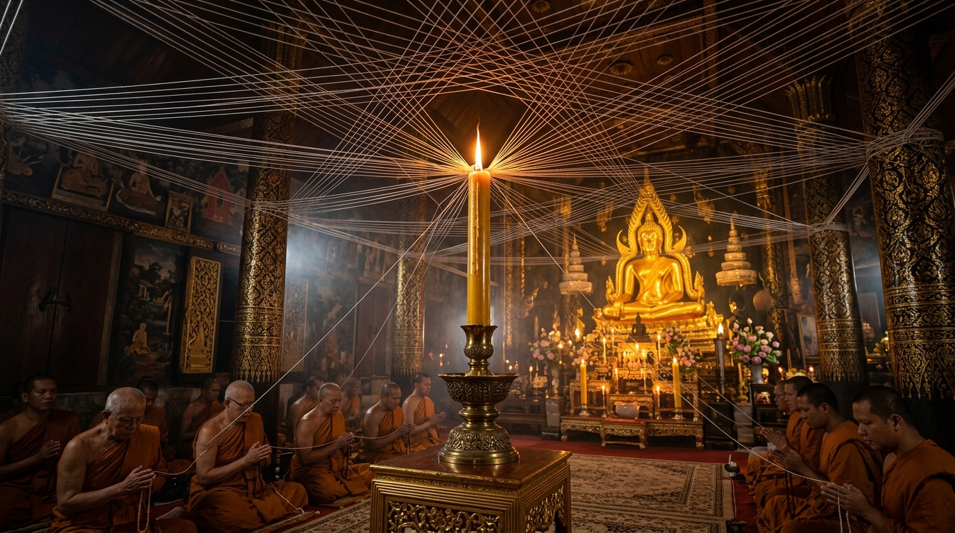 Consecration Ceremonies: Phutthaphisek, Thewaphisek, Sai Sin Circuitry & Sao Ha Alignments