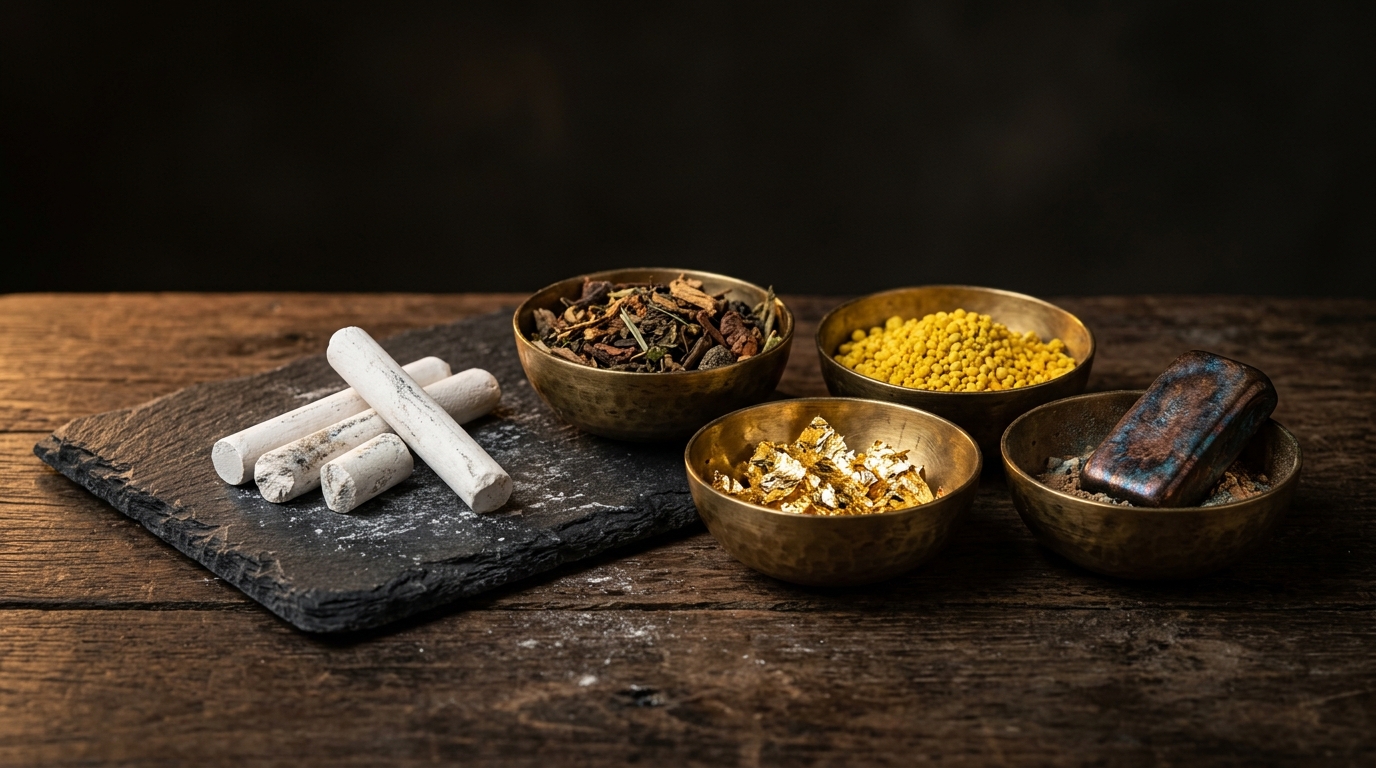 Sacred Materials Science (Nuea & Muan Sarn): The 5 Sacred Powders, Crypt Lead-Tin & Nawa Loha Metallurgy